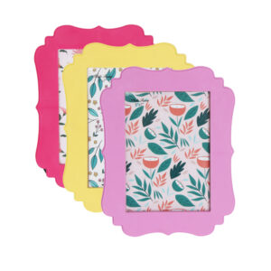 Fashionable Plastic Photo Frame Eco Friendly Modern Fashion Rectangle UV Resistant Durable Desk Table Decor