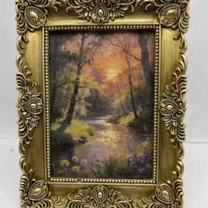 Finger Flower Creative Resin Rectangular Photo Frame Simple Desktop Ornament Suitable Living Room Study Bedroom Decoration