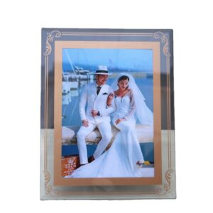 Floating Glass Picture Frame Wedding Photo & Certificate Holder (Custom)