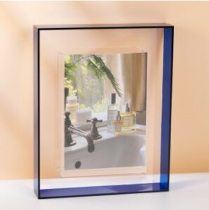 Floating Photo Frame for Wall Mount and Tabletop Decorative in Gallery Home Office Acrylic Picture Frame