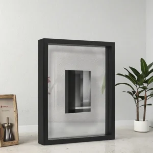 Floating Picture Frame Photo Frame with Double Sided Glass for Home Office Wall Desk Decor Wedding Graduation Birthday Gifts