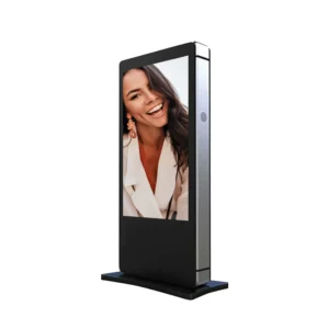 Floor Standing Digital Totem IP65 Waterproof High Brightness Outdoor Restaurant Menu Board 24/7 Advertising Display