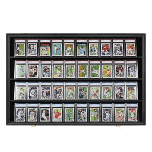 Football Basketball Hockey Classic Eco Friendly Shadow Box Home Decorative Wood Black Photo Frame for Celebrities Card Display