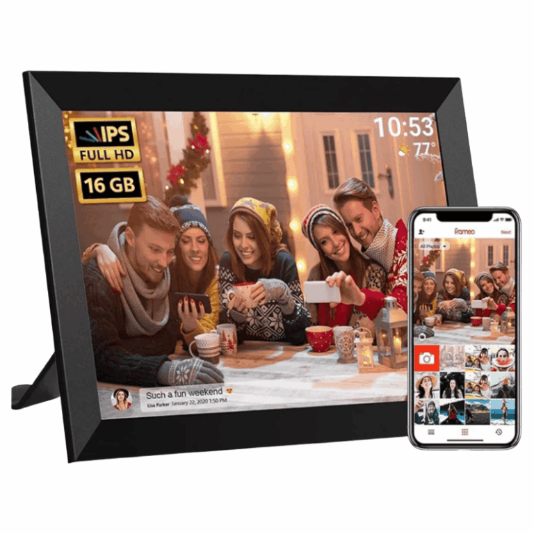 Pitcher Frame Digital フレメオデジタルフォトフレーム 10.1インチ 16GB スマートWiFiデジタルフォトフレーム 1280x800 IPS HDタッチ ...