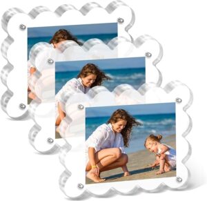 Freestanding Hanging Acrylic Photo Frames Magnetic Plastic Product with Premium Quality