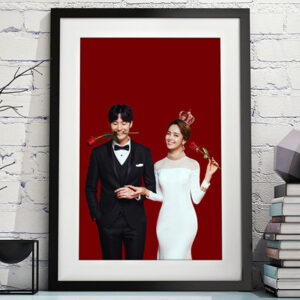 Fuling 5×7 A4 Customized Size Wooden Wedding Picture Frame Tabletop Wall Hanging Handmade Photo Frame for Home Room