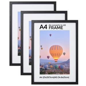 Fuling Handmade Wooden Photo Frame Set 4×6 5×7 6×8 18x24inch A4 Wall Art Decoration Creative Picture Frame Wood
