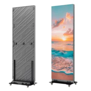 Full Color Foldable Led Poster Screen P1.25 P1.86 P2 Floor Standing Indoor Advertising Digital Display for Shopping Mall