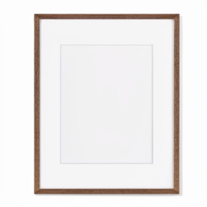 Fun Memories 16×20 Inch Elegant Oak Wood Poster Frame with Matted Edges to 11×14 Tempered Glass Walnut Finish 1 Pack
