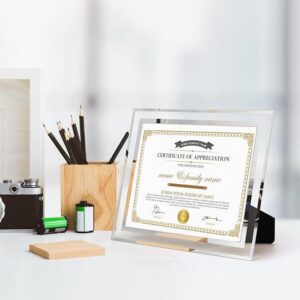 Glass Certificate and Award Photo Frames for Authorization Letters Business Licenses and Photos