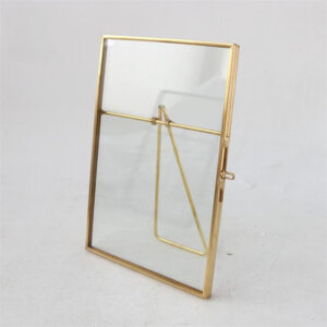 Glass Craft Decorative Glass Photo Picture Frame Souvenir Gifts Stand Photo Frame