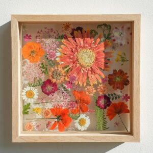 Glass Floating Frame Wood Double Glass Transparent Photo Picture Frame