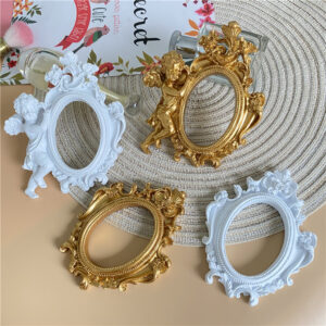 Gold Victoria Picture Frame Home Decor Jewelry Photography Props Mini Wedding Pictures Frames Retro Photo Frame