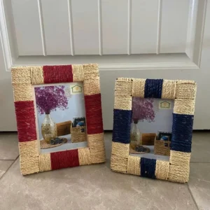 Gorgeous Handmade Seagrass Wrapped Photo Frame Decorative Textile Picture Frame Woven Picture Frames from Vietnam Factory