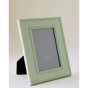 Green Lacquer Picture Frame Glossy Decorative Photo Frame Handmade Home Decor Modern Tabletop Display Frame
