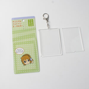 HAPPY GIFT DIY Customized Acrylic Transparent Acrylic Keychain Customised Blanks Acrylic Photo Frame Keychain