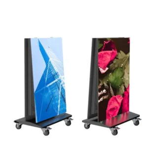 HD Foldable High Brightness P 2.5mm 1.25mm GOB Indoor Frame LED Poster Screen Display for Shopping Mall Marketing Advertising