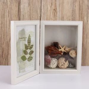 HOFINE Wooden Art 3D Shadow Box Deep Picture Photo Frame High Quality Custom White Customized Europe Logo Style Packing Family
