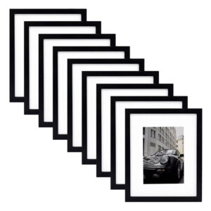 HOMCO 4×6 5×7 8×10 MDF Photo Frame A4 & A3 Picture Frame Wall Hanging And Tabletop Poster Frame Set Of 9