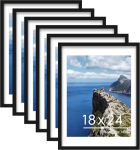 HOMCO Classic Wooden Simple Poster Frame Big Size Wall Hook Includes A3 A4 50×70 Poster Frame