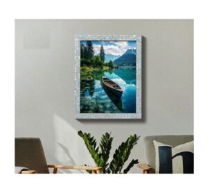 HOMCO Classic Wooden Simple Poster Frame Big Size Wall Hook Includes A3 A4 50×70 Poster Frame