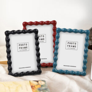 HOMCO Modern Eco friendly Resin Photo Frame with Customized Logo Customized Color Portable Tabletop Design for Wedding