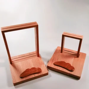 HZ Double Side Floating Frame Glass Photo Frame Natural Wood Acrylic Floating Picture Frame