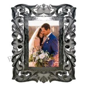 Hand Carved MDF Wood Photo Frame Professionally Crafted to Display Photos or Wedding Anniversary Gifts Use