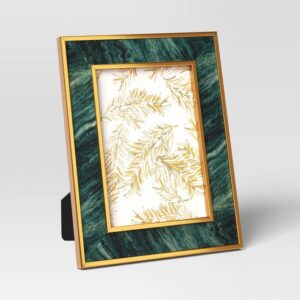 Handcrafted 4×6 Modern Stylish Decorative MDF Aluminum Photo Frame Rustic Marble Design Black for Home Office Memorable Gifts