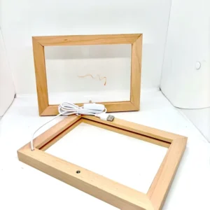 Handcrafted Engraved Solid Wood Photo Frames Customizable Eco Friendly Wall Art Gift