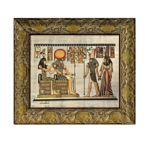 Handcrafted Luxury Wooden Photo Frame with Raised Floral Design and Antique Gold Texture for Living Room or Office Wall Mounting