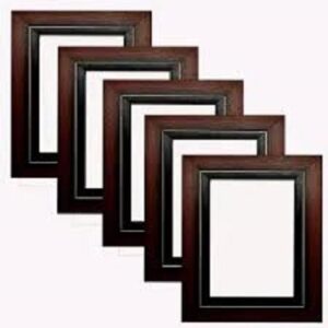 Handcrafted Wooden Photo Frame with Flower Design for Wedding Photography Home Office Decoration UV Printed Picture Wall Hanging