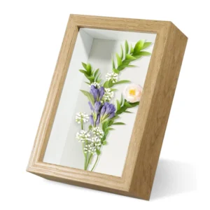 Handmade 8×8 8×10 10×10 12×12 Inch A4 3D Wooden Shadow Box Frames with Glass 3CM 5CM Deep Display Case for Portrait
