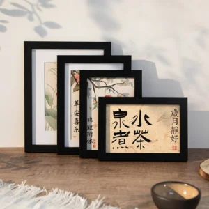 Handmade A4 Size Wooden MDF Photo Frame Wall Hanging Freestanding Art Print Picture Frame for Decor Certificate Display