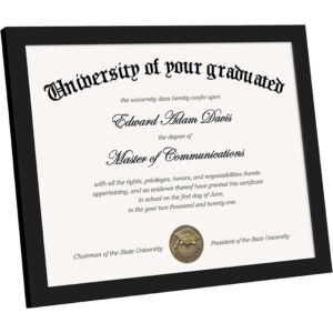 Handmade A5 A4 A3 8.5×11 PVC Certificate Photo Diploma Frame with UV Printing for Students Graduation