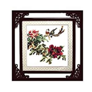 Handmade Brown and White Colorful Photo Frame with Embossed Logo for Wedding Application
