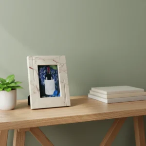Handmade Eco Friendly Polished Vintage Luxury Natural Marble Photo Frame for Home Living Room Bedroom Office Desktop