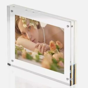 Handmade Floating Clear Acrylic Poster Frame 3*5 Inch Wall Mounted Certificate Frame Photo Display Holder