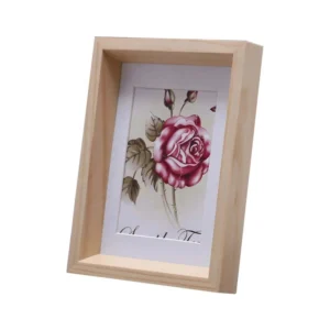 Handmade Home & Office A4 Desktop Photo Display Frame Top Slot Wooden Picture Frame Made From Pine Wood