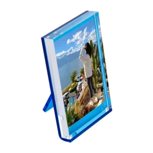 Handmade Modern Floating Style Color Acrylic Photo Frame Wall Tabletop Display Frames 1 Pack