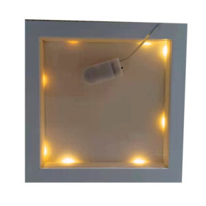 Handmade Photo Frame LED Lights Hollow Resin Specimen Frame With Lights Picture Frame DIY Night Light Desktop Decoration