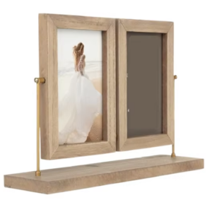 Handmade Rustic Mango Wood Eco Friendly Durable Lightweight Custom Size Tabletop Photo Frame Wedding Keepsakes