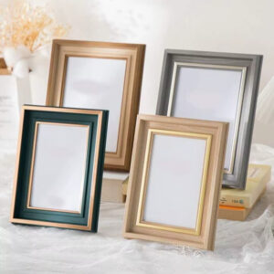 Handmade Wooden Photo Frame Desktop Picture Display Solid Wood Portrait Frame Home Office Table Decor Natural Timber Art Holder