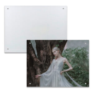 Hanging Sign Poster Frame Tempered Glass Sublimation Blank 12*15 Wall Hanging Frame Crystal Wall mounted Family Frame