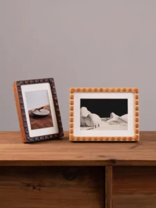 High End Solid Wood 8 Inch Handmade Eco Friendly Durable Creative Giclee Print Customized Logo Vertical Tabletop Photo Frame