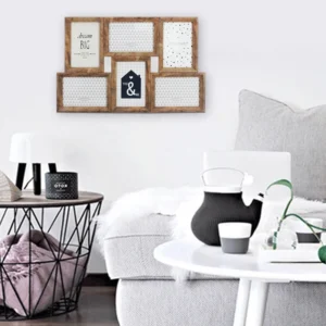 High Quality 11*14 Black Custom MDF Wood Multi Set Collage Wall Tabletop Poster Display Picture Photo Frame for Home Deco