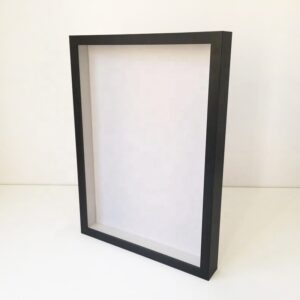 High Quality 2” Deep Custom 3D Wall Shadow Box Frame 20X30 30X40 40X50 cm Wood MDF Black White Square Pattern Models 8×8 10×10