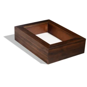 High Quality 4*6 3D Wooden Walnut Art Decoration Shadow Box Photo Frame