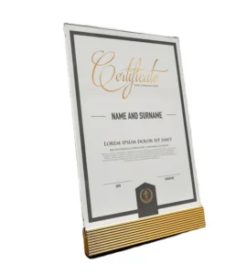 High Quality A4 Document Picture Photo Certificate Frame Wall Hanging Display Graduation University Acrylic Diplomas Frame