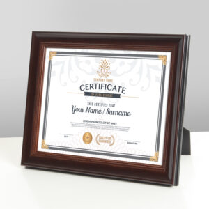 High Quality Aibo Ab048 Custom PS Material Digital Printing Certificate and Diploma Photo Frame with Custom Size